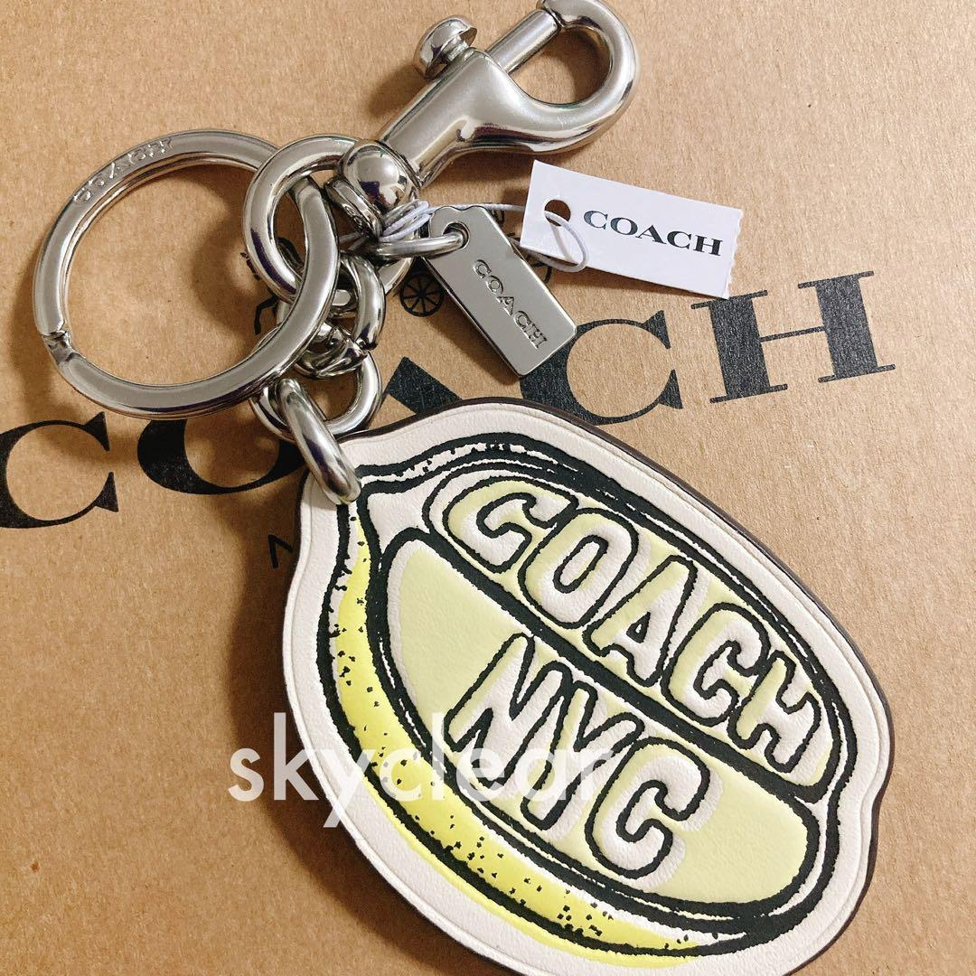 新品❇︎正規品 COACH レモン れもん チャーム キーリング
