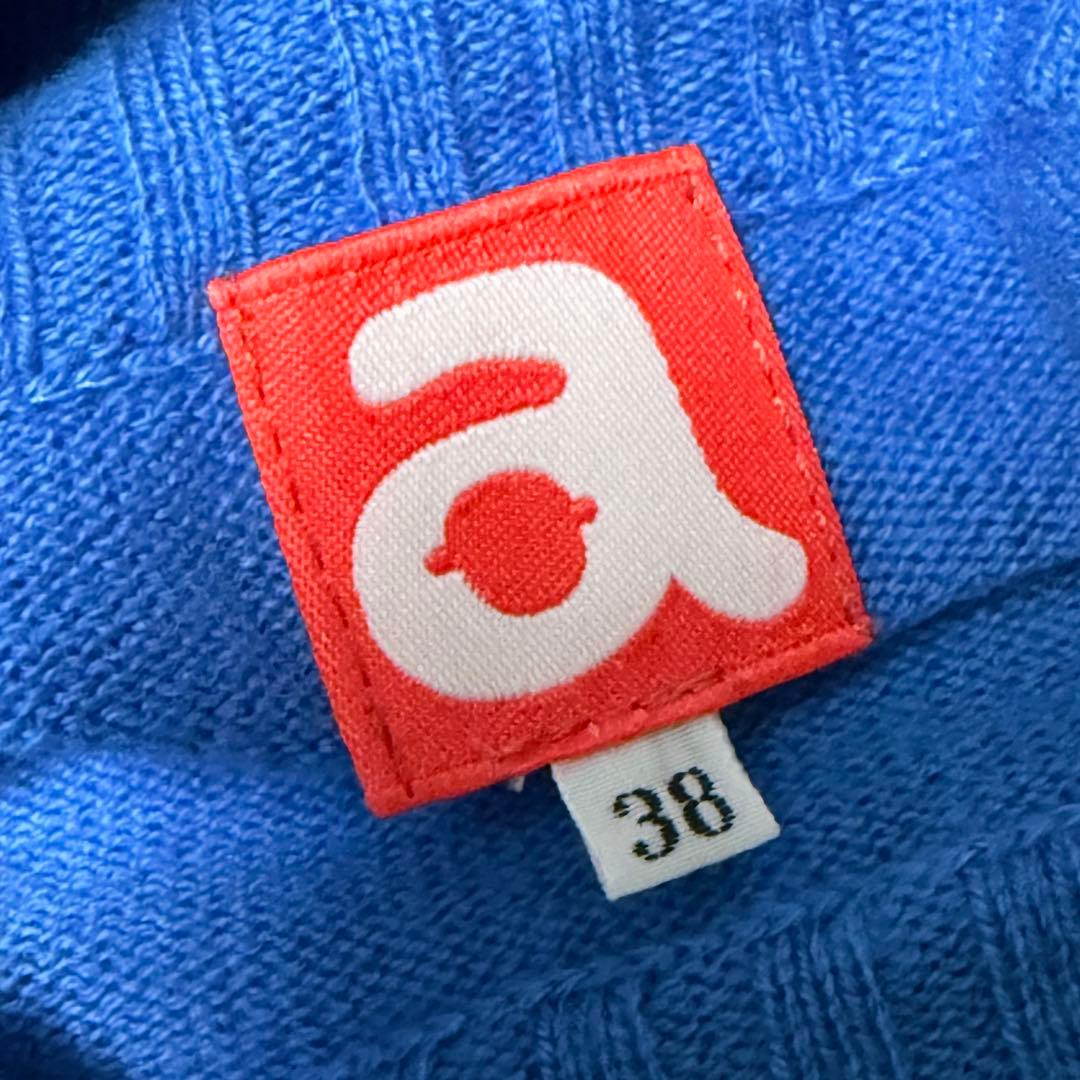 アルチビオ archivio ハイネックセーター ニット カシミア混 ブルー M