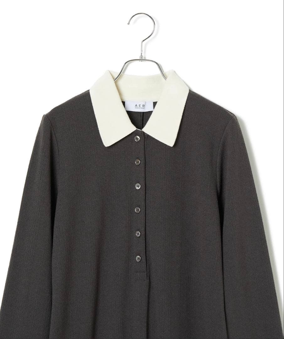 美品Adam et Rope'ポロシャツワンピース