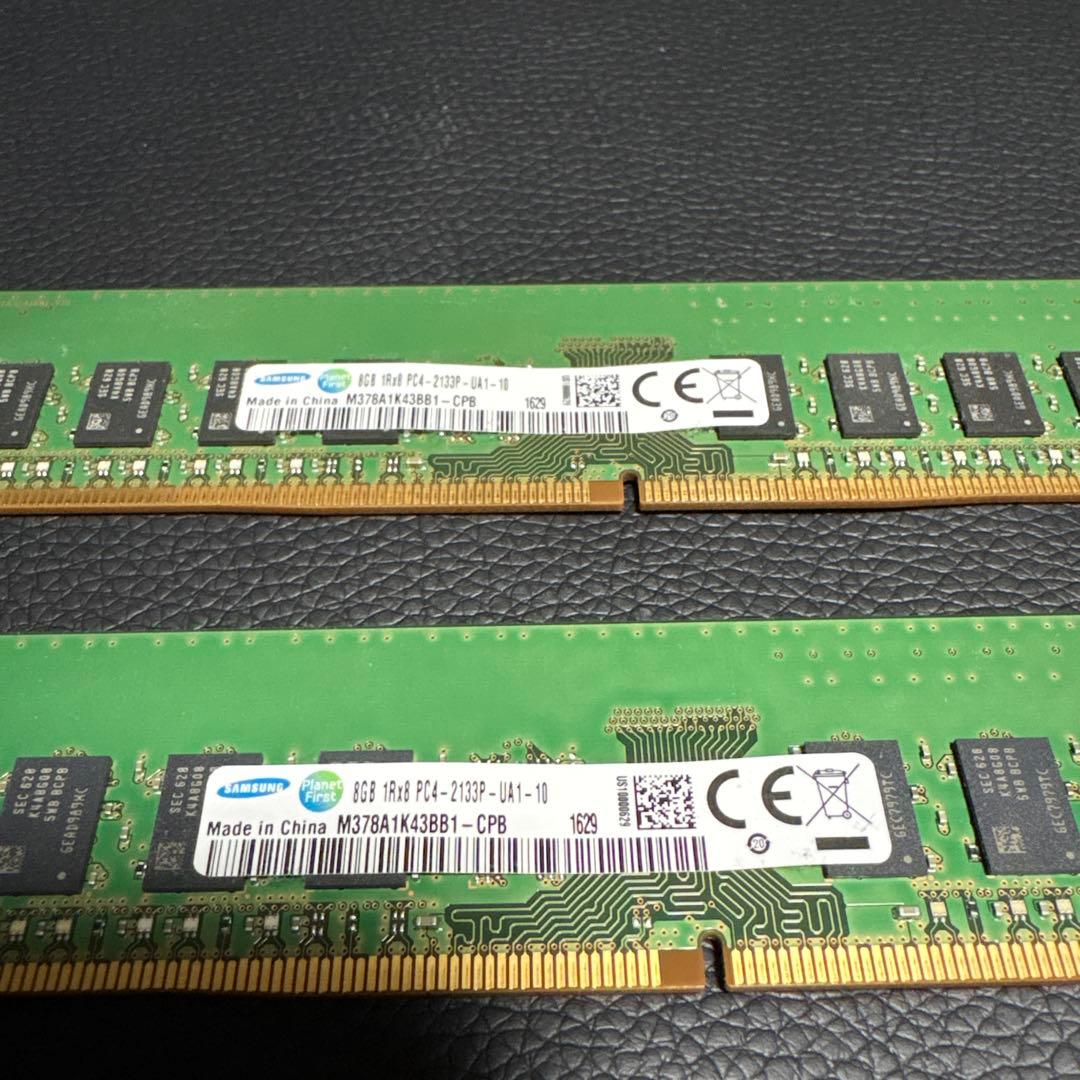 Samsung 8GB DDR4 2133MHz メモリ