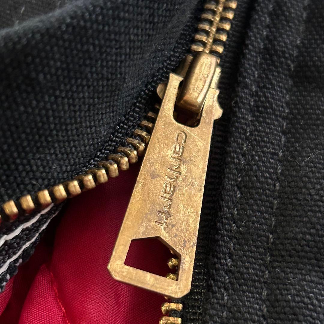 P275【裏地キルティング】【ダブルニー】カーハート オーバーオール 黒 ダック