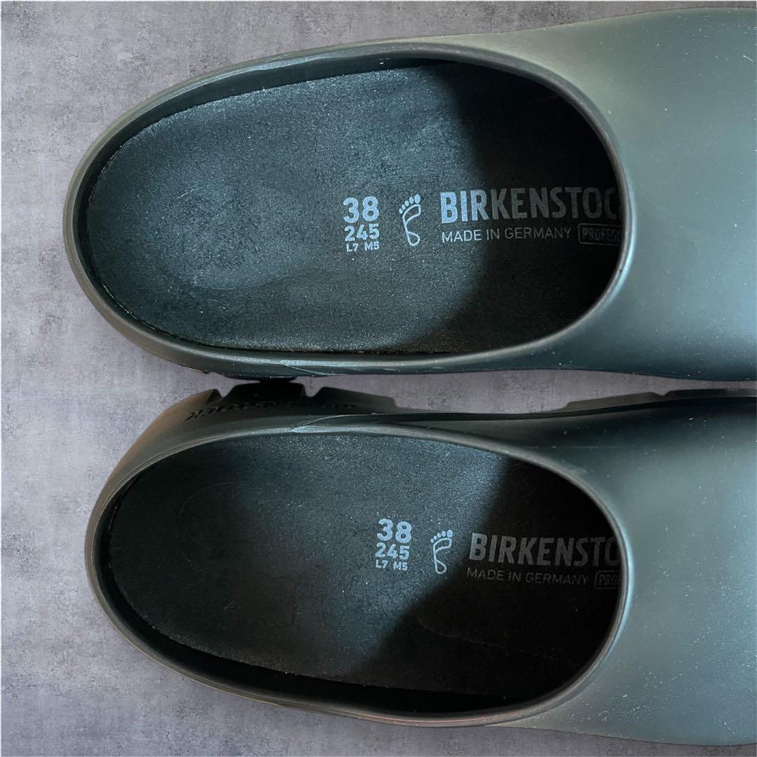 【しのみーさま専用】BIRKENSTOCK ブラック サボサンダル 38