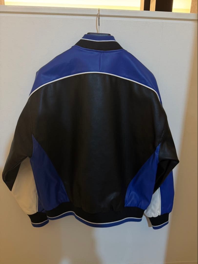 FUBU スタジャン Mサイズ ブラック/ブルー