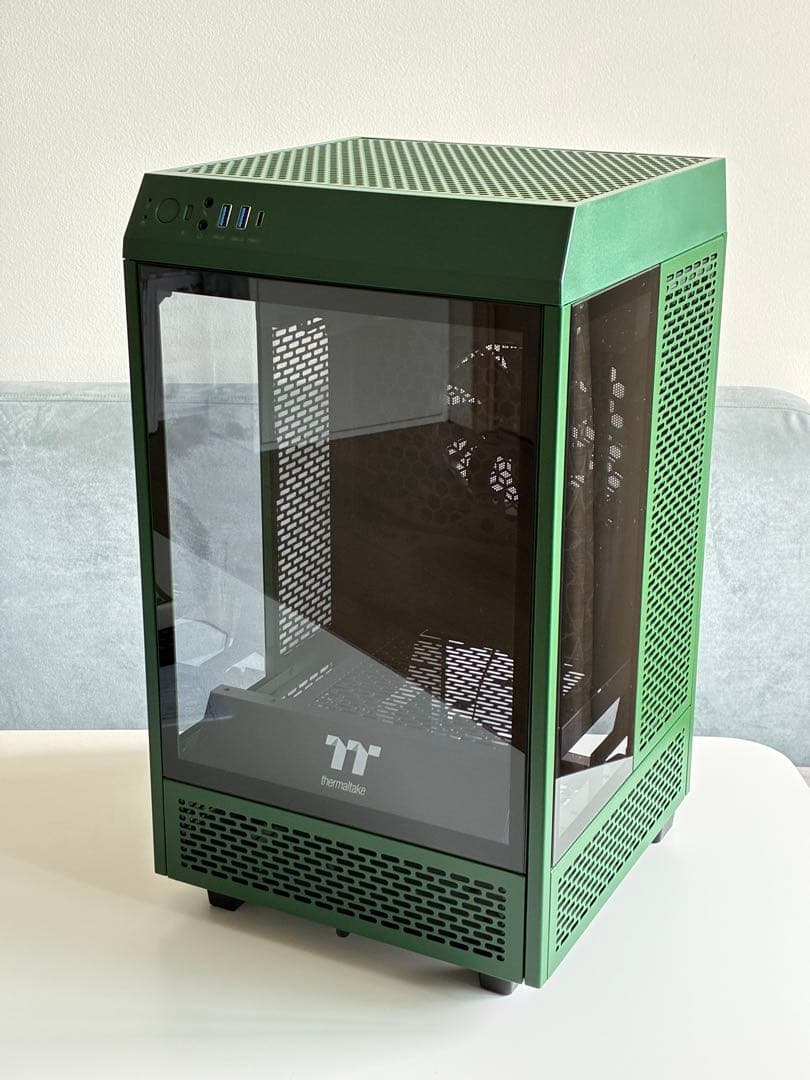 PCケース(自作PC用) Thermaltake The Tower 100 Racing Green