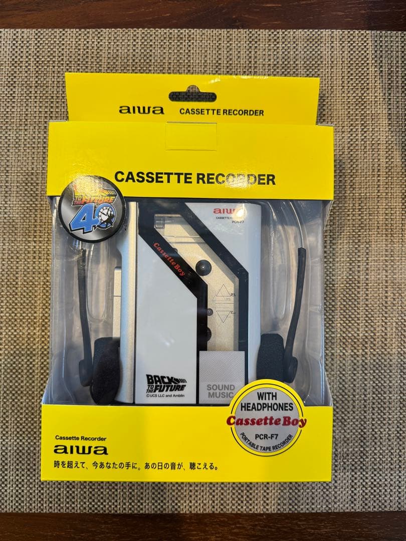 aiwa カセットレコーダー PCR-F7 バック・トゥ・ザ・フューチャー