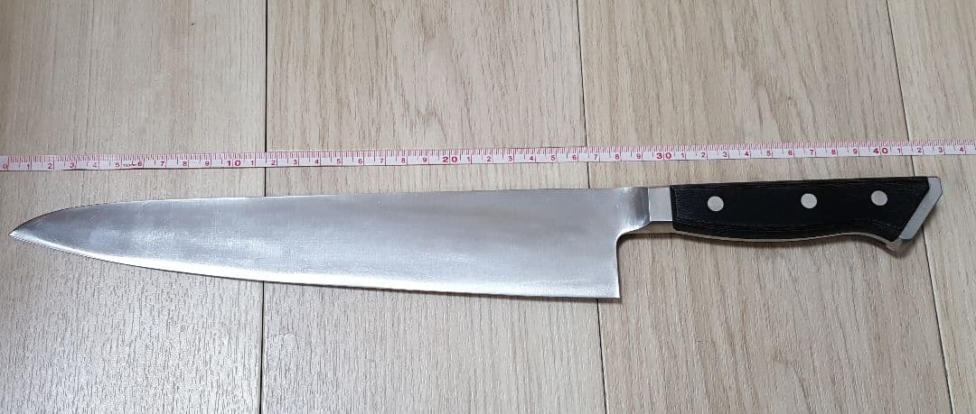 【業者研ぎ済み】グレステン 牛刀 730TK ツバ付きハンドル 刃渡り30cm