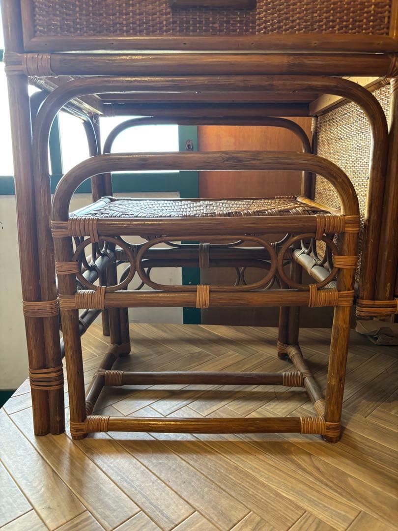 籐　ドレッサー　ヴィンテージ　アンティーク ラタン ドレッサー