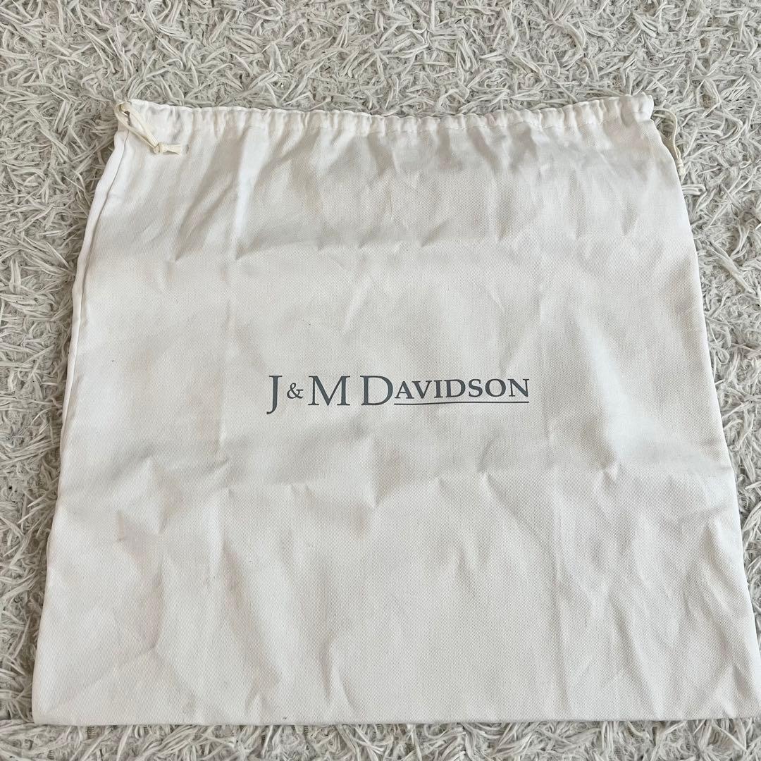ほぼ未使用 23ss J&M DAVIDSON レザー ブラック かごバッグS