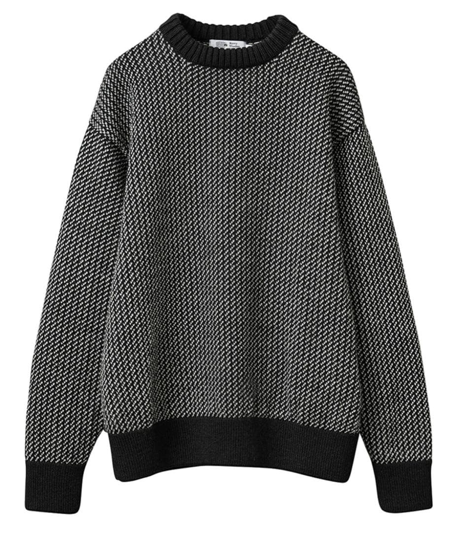 【美品】KERRY WOOLLEN MILLS バーズアイ セーター