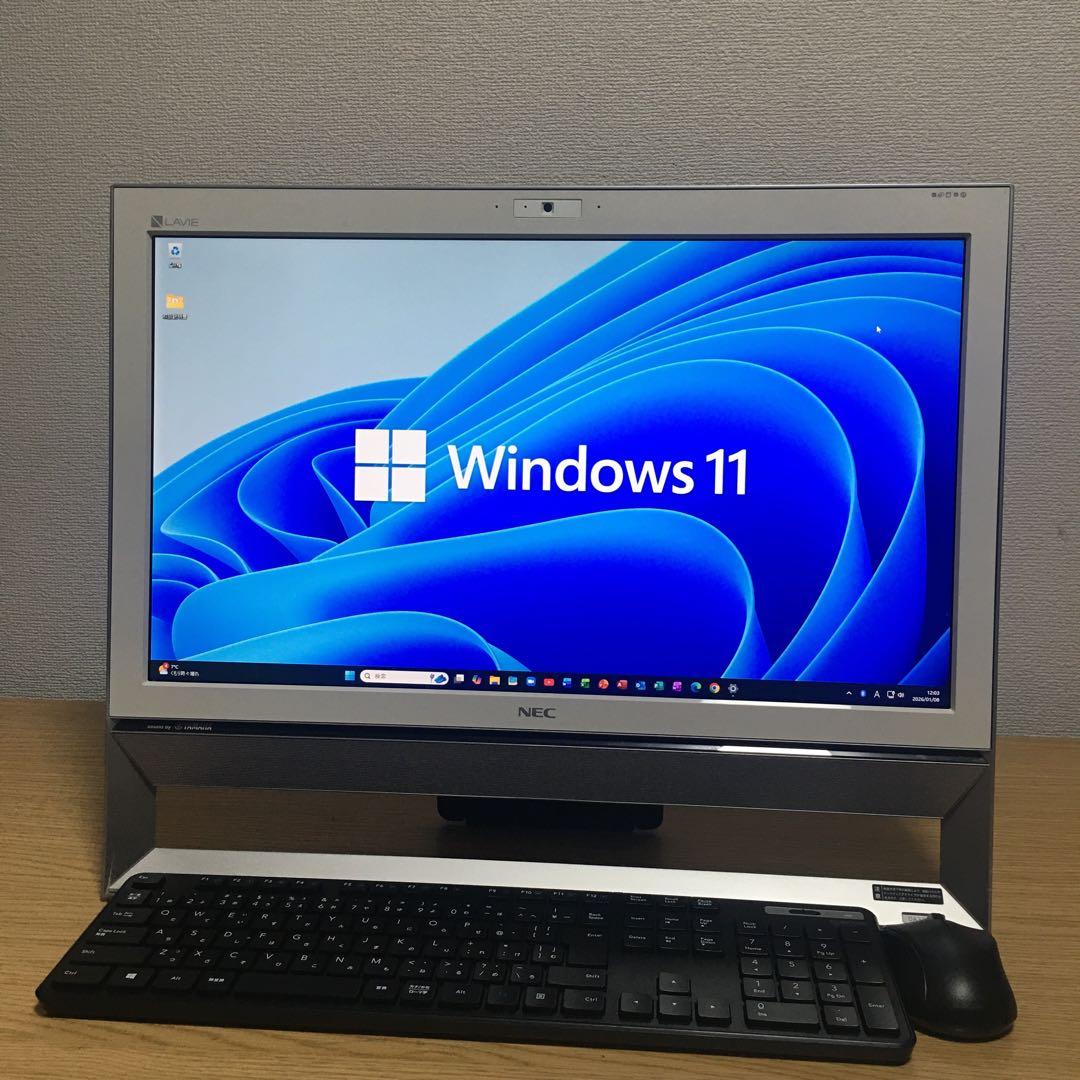 NEC LAVIE Win11 21.5インチ 地デジ 一体型 デスクトップPC