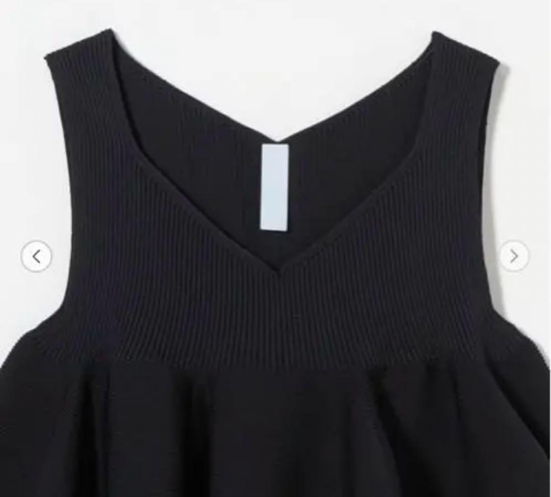 【CFCL】POTTERY フレア ノースリーブ ニット