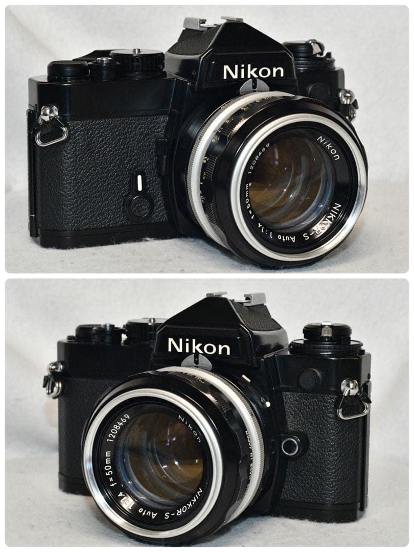 《動作品》 Nikon FE +標準レンズ付きフィルムカメラ