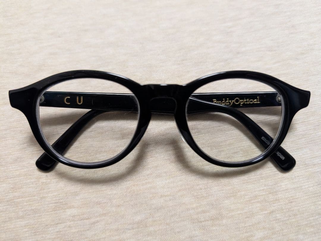 Buddy Optical CUモデル　黒縁メガネ　black