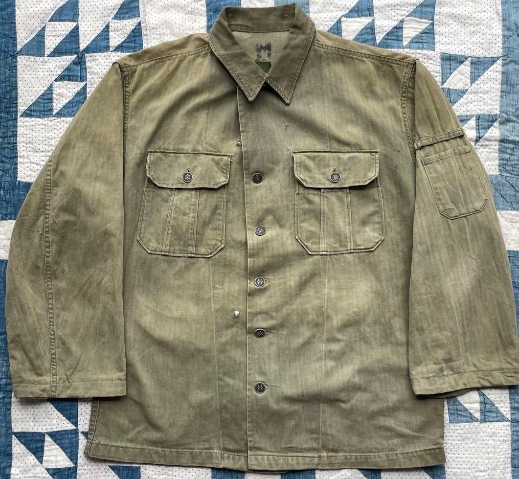 い*い様 第二次世界大戦 40s 米軍 陸軍 ヘリンボーンツイルジャケット ヴィ
