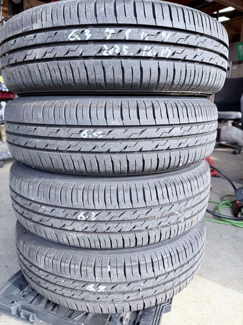 155/65R14・2024年製造・ダイハツ・ムーヴ外し・バリ山夏タイヤ・４本
