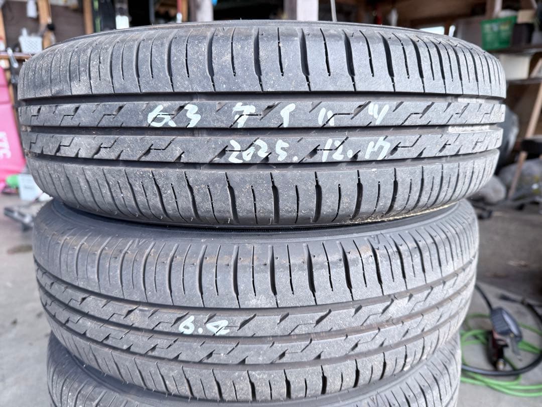 155/65R14・2024年製造・ダイハツ・ムーヴ外し・バリ山夏タイヤ・４本