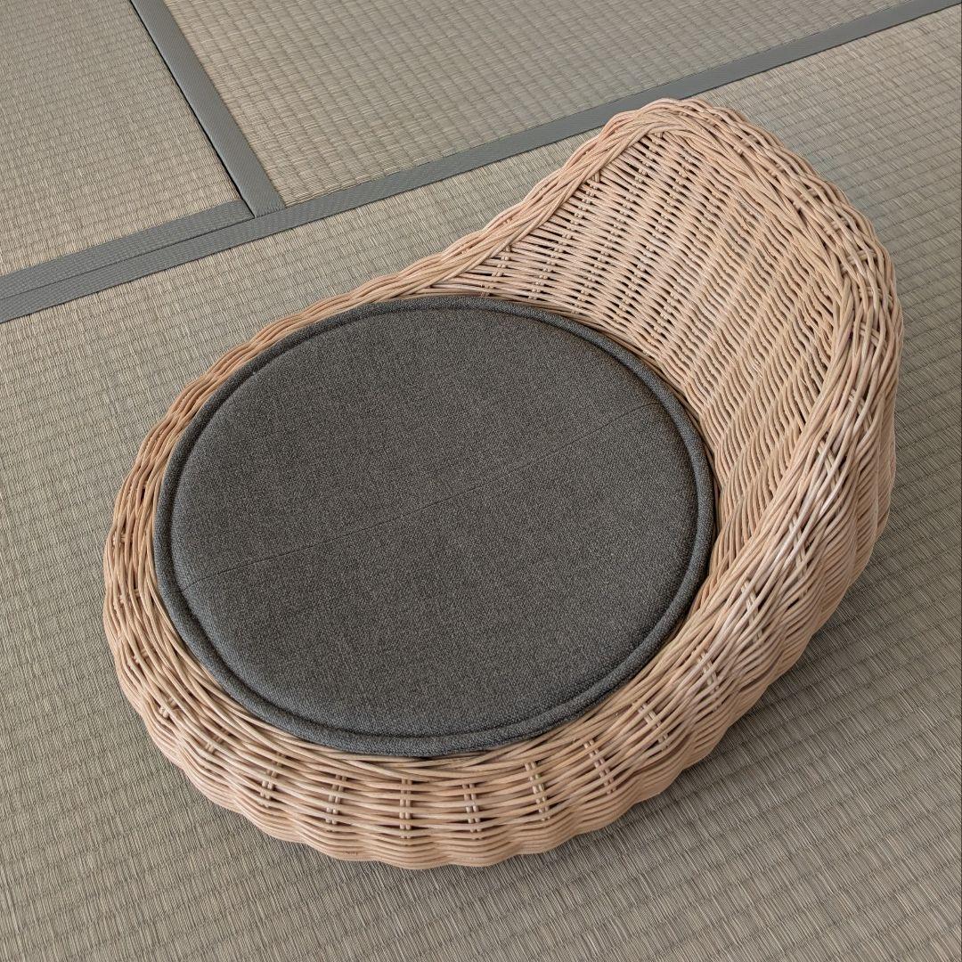 FLYMEe ラタンチェア クッション付き