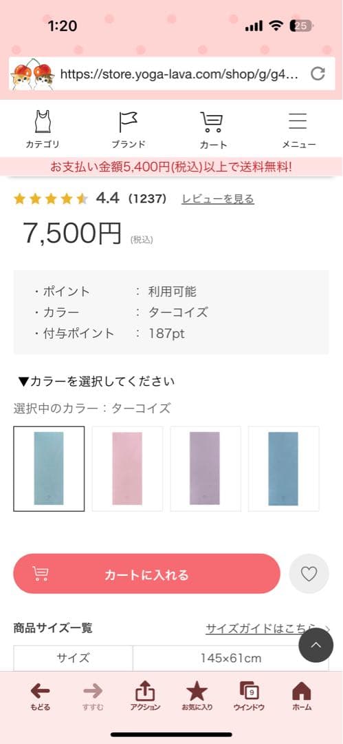 ☆今夜1000円オフ！☆ LAVA ヨガマットセット　ピンク　SUKALA