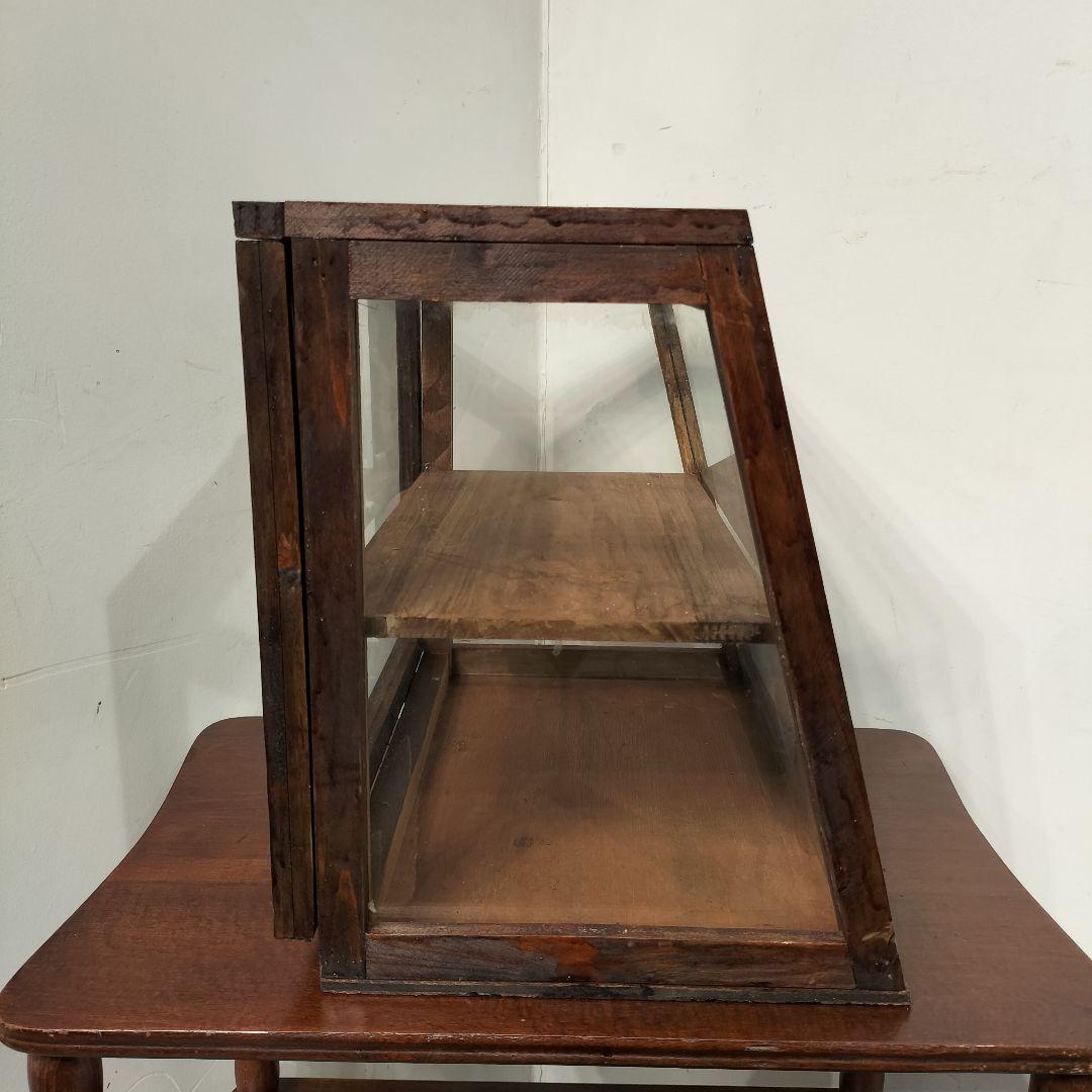 M♦10月SALE ヴィンテージ　ガラスショーケース 　コレクションケース