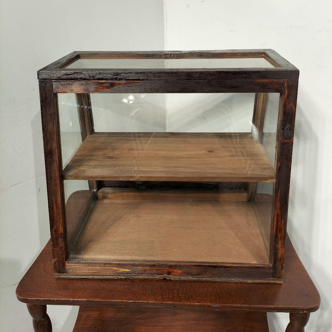 M♦10月SALE ヴィンテージ　ガラスショーケース 　コレクションケース