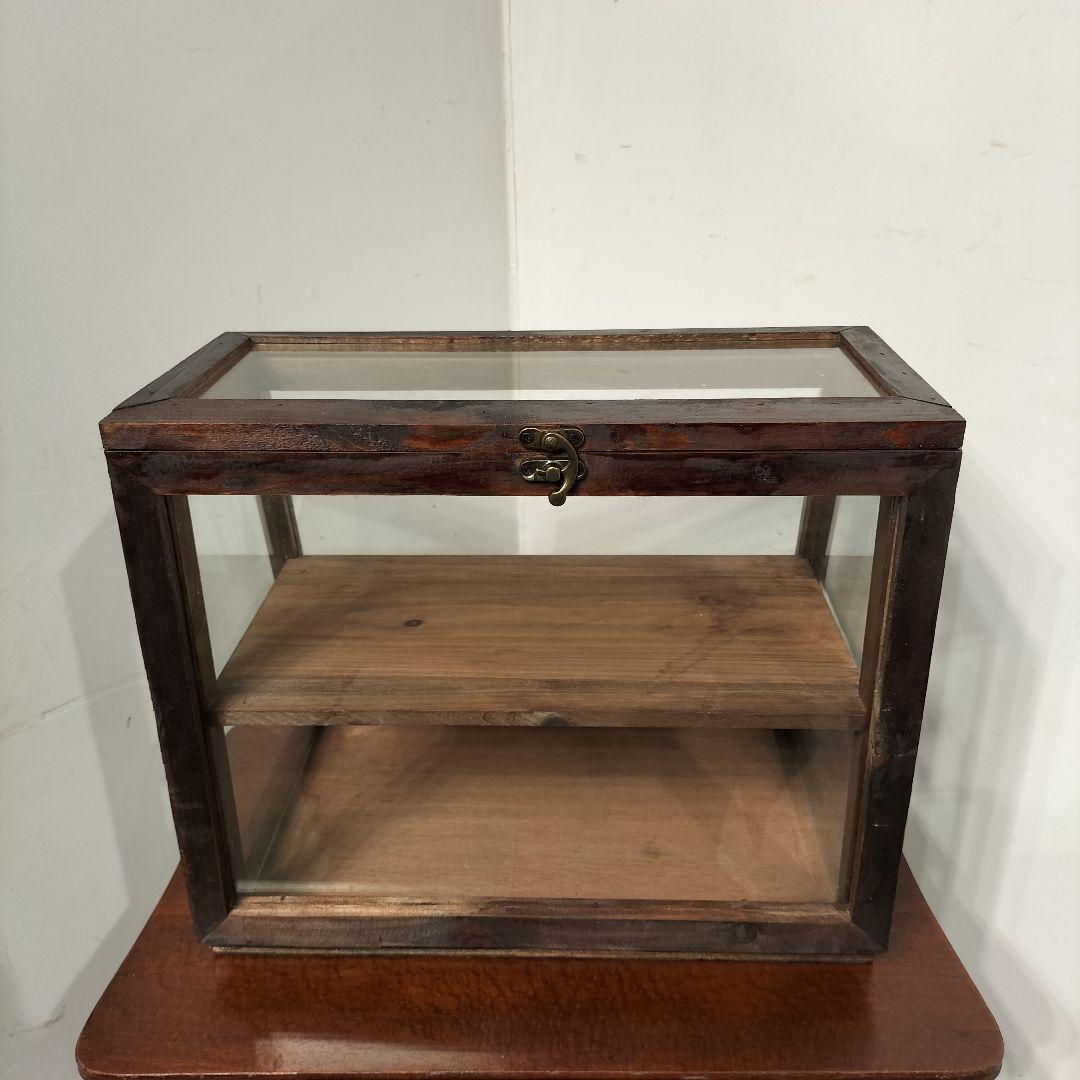 M♦10月SALE ヴィンテージ　ガラスショーケース 　コレクションケース