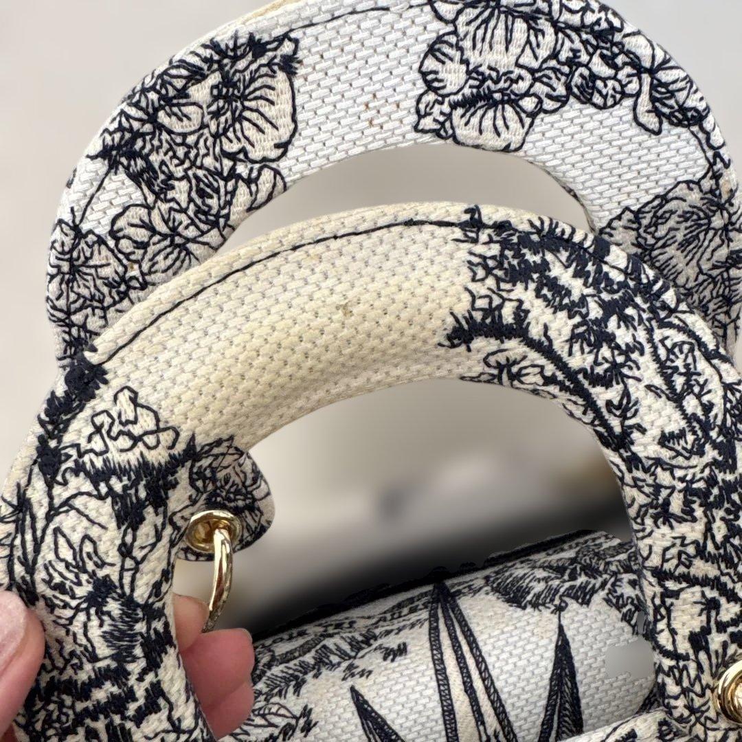 花柄刺繍ハンドバッグ ミニサイズ