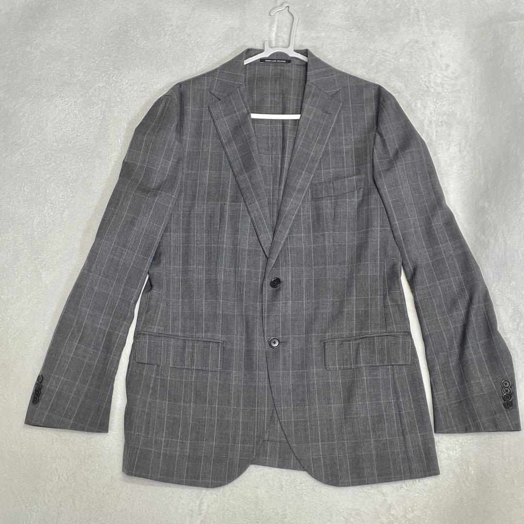 カノニコ生地 ユナイテッドアローズ スーツ 50/88 グレンチェック Lサイズ