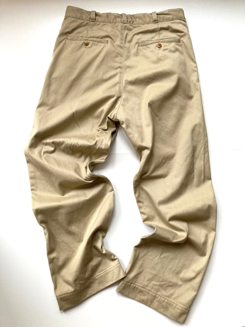 【chimala（チマラ）】チノトラウザーズ３２　ベージュ　チノパンメンズライク