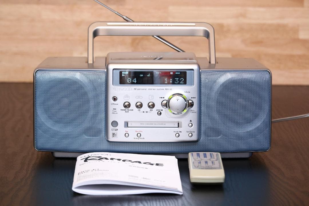 KENWOOD MDX-K1 CD/MD/TUNER コンポ ラジカセ シルバー