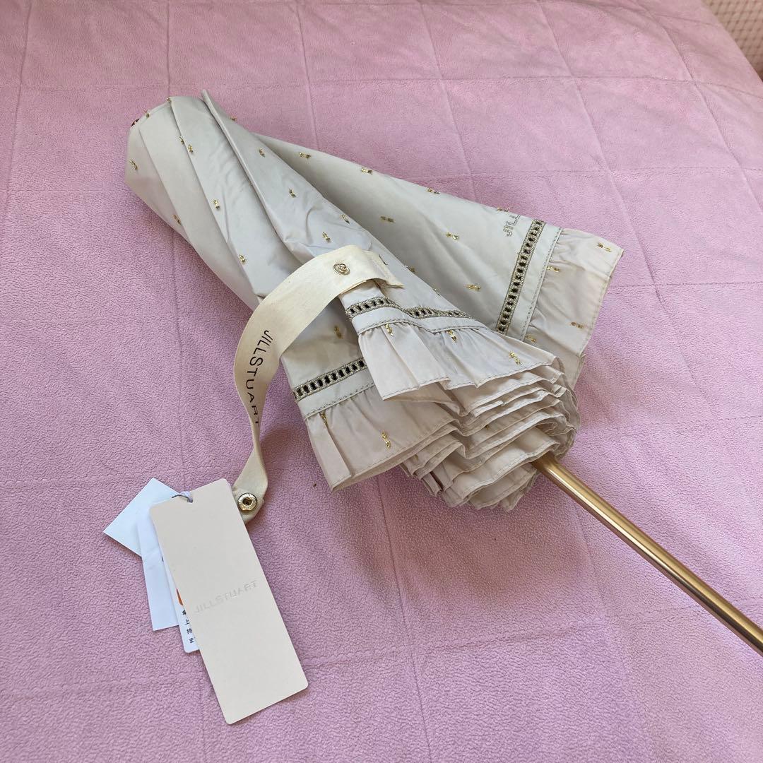 新品JILL STUART 折りたたみ日傘一級遮光　晴雨兼用ジルスチュアート