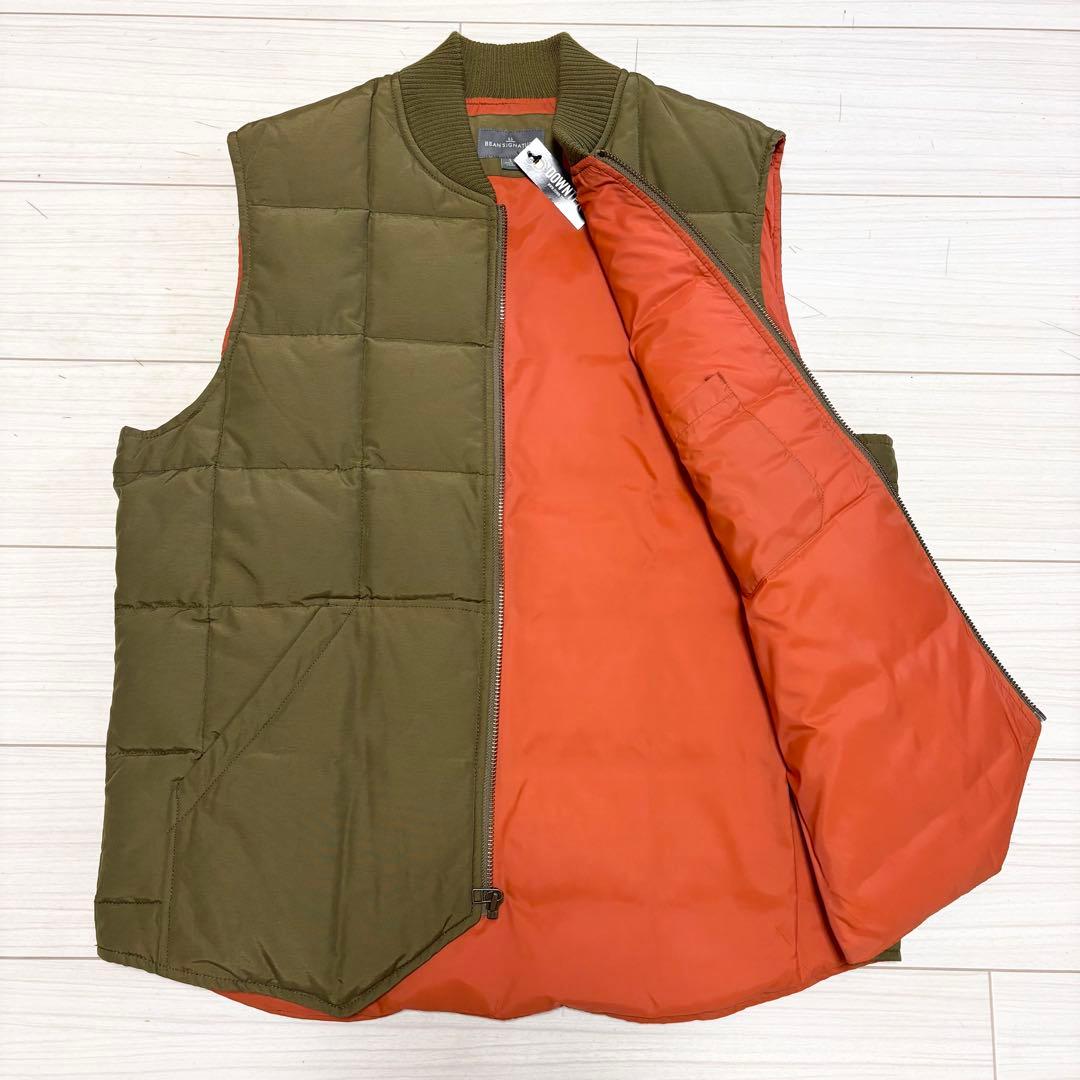 新品未 LL BEAN SIGNATURE ダウン ベスト DOWNTEK L
