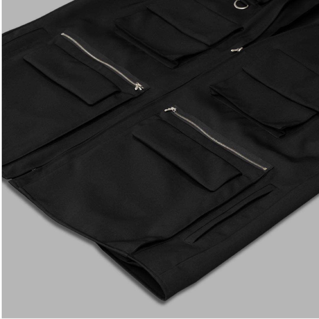 美品stein Oversized Multi Pocket Vest ブラック