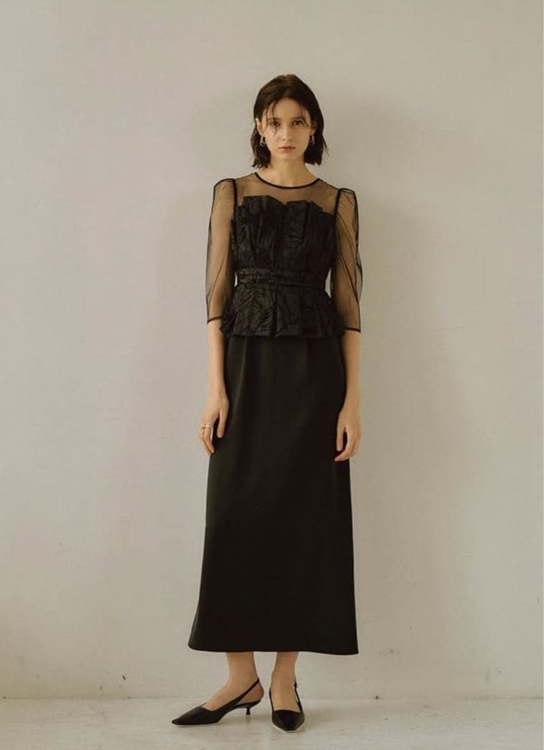 【新品】LE’RURE Flourish pencil dress