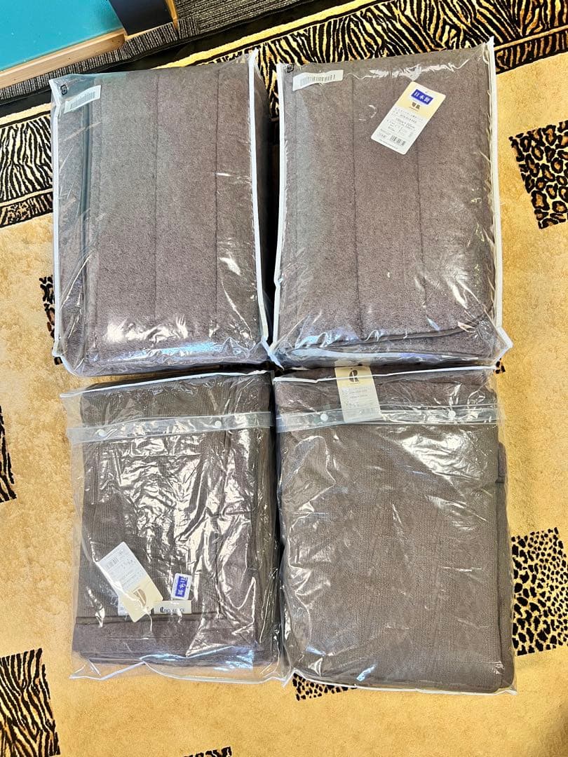 ロマンス小杉 ヒートウールケット 140×200cm 4枚セット ブラウン系