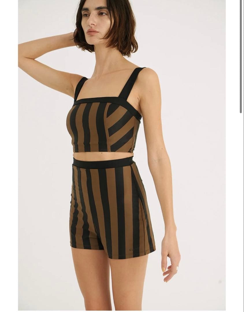 【新品未使用タグ付き】CLANE STRIPE SWIMWEAR