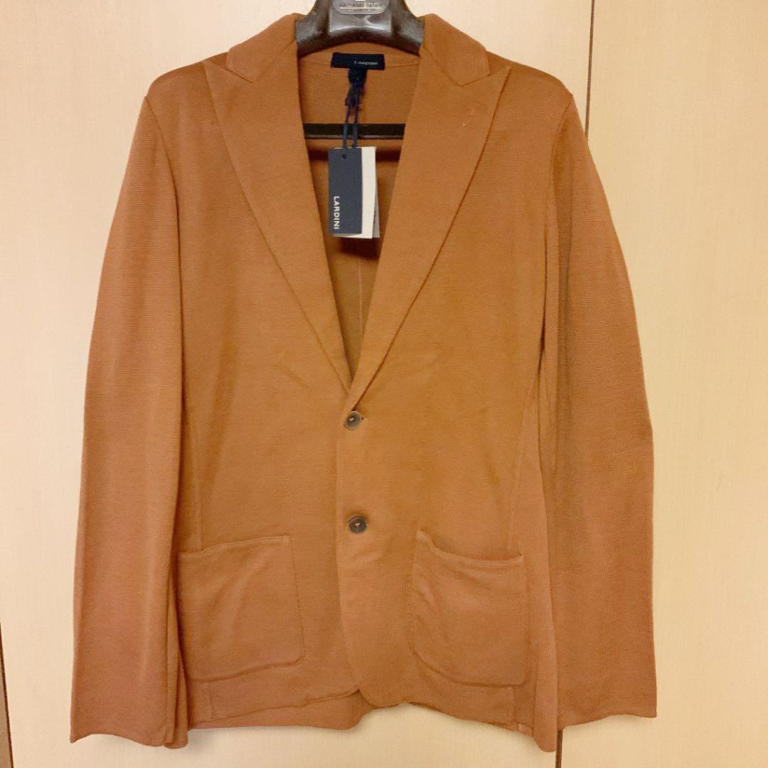 [希少カラーテラコッタ新品]LARDINI ニットジャケット