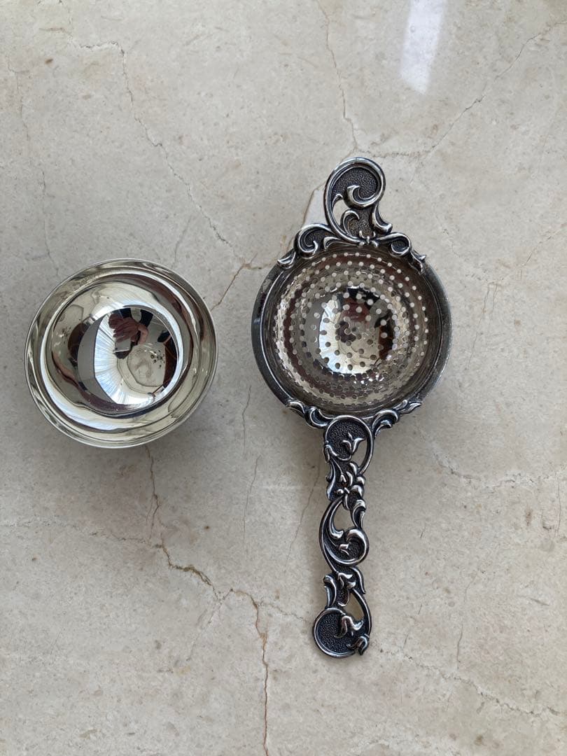 純銀 シルバー WAKOティーストレーナー　アンティーク