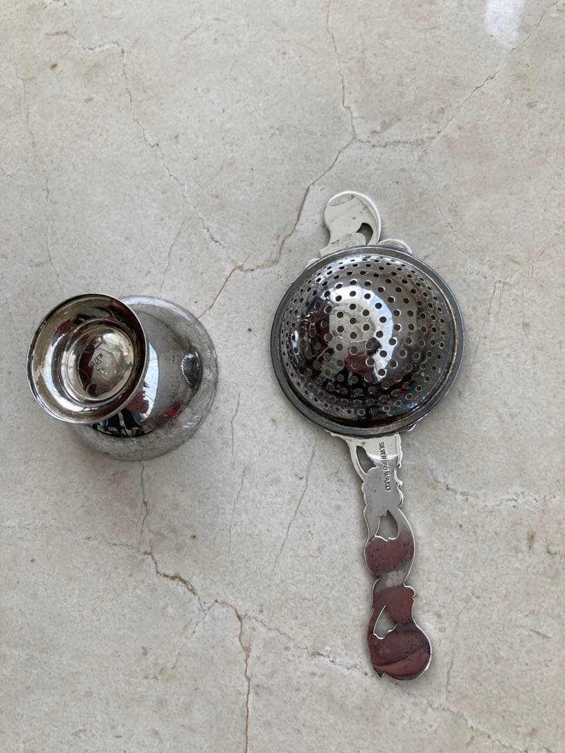 純銀 シルバー WAKOティーストレーナー　アンティーク