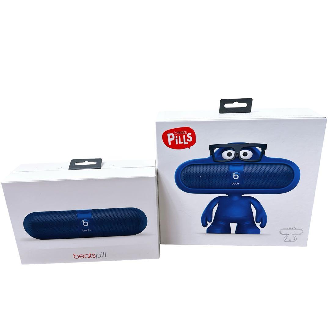 【バッテリー新品交換】beats pill ブルー　スタンドフィギュア