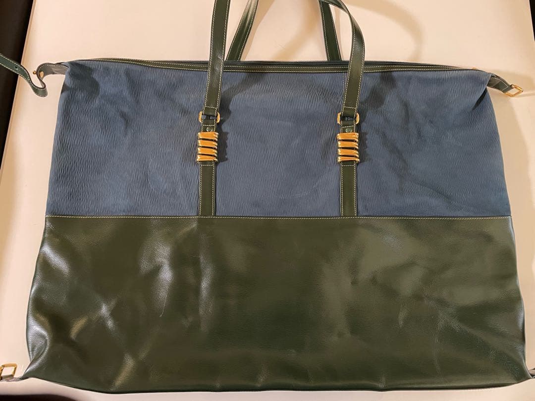 LOEWE ボストンバッグ 青・緑