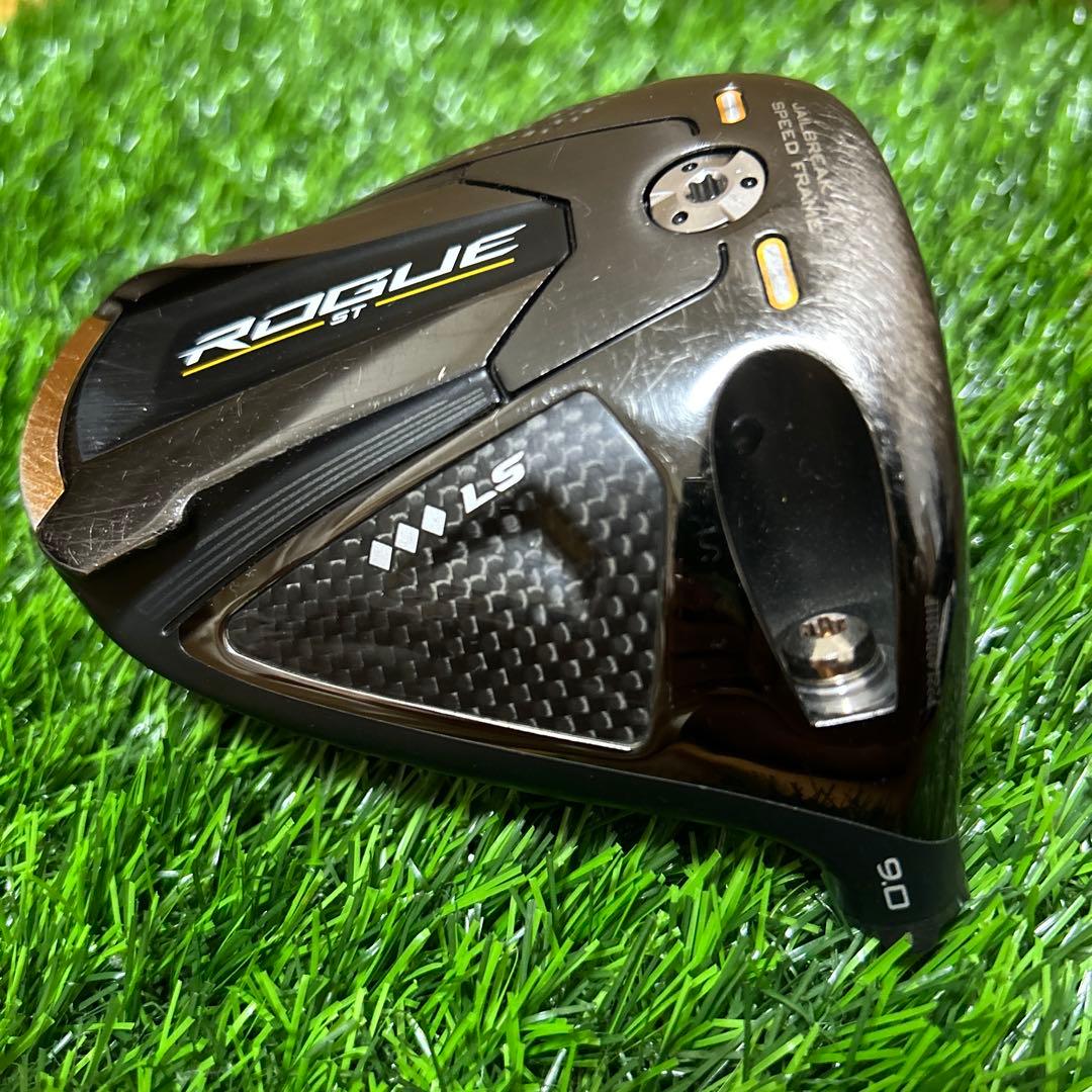 キャロウェイ ローグSTトリプルダイヤLS ドライバー9度 ヘッドのみ カバー付