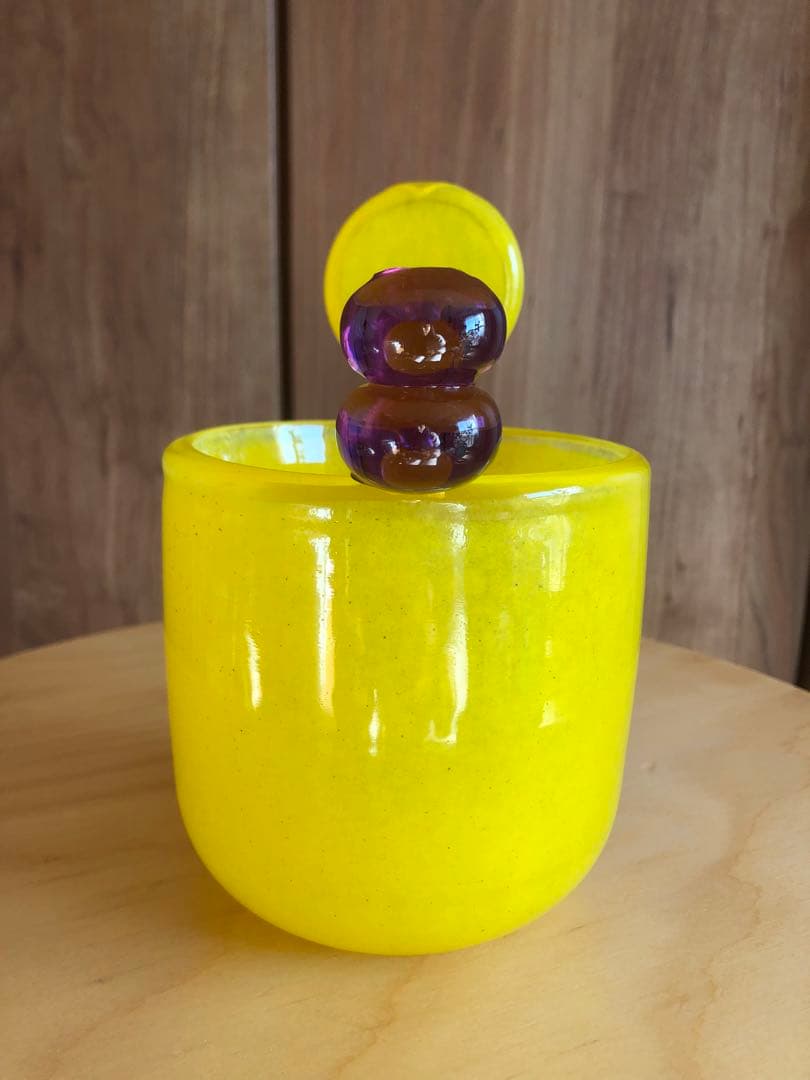 m*a様 Pampula vase 90mmイエローscope別注ポムポム　イッ