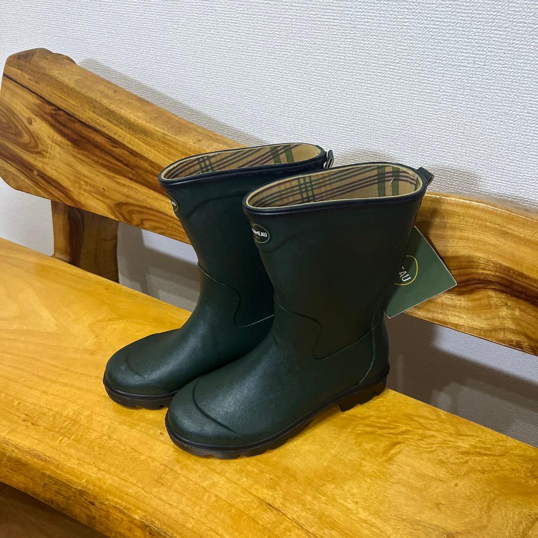 【298】レディース　レイン　ラバーブーツLE CHAMEAU ３９