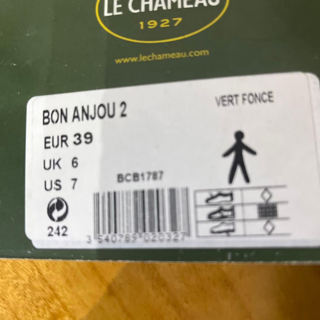 【298】レディース　レイン　ラバーブーツLE CHAMEAU ３９