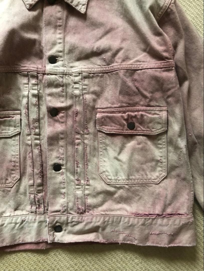 ANCELLMアンセルム　DAMAGE DENIM JACKET type-2