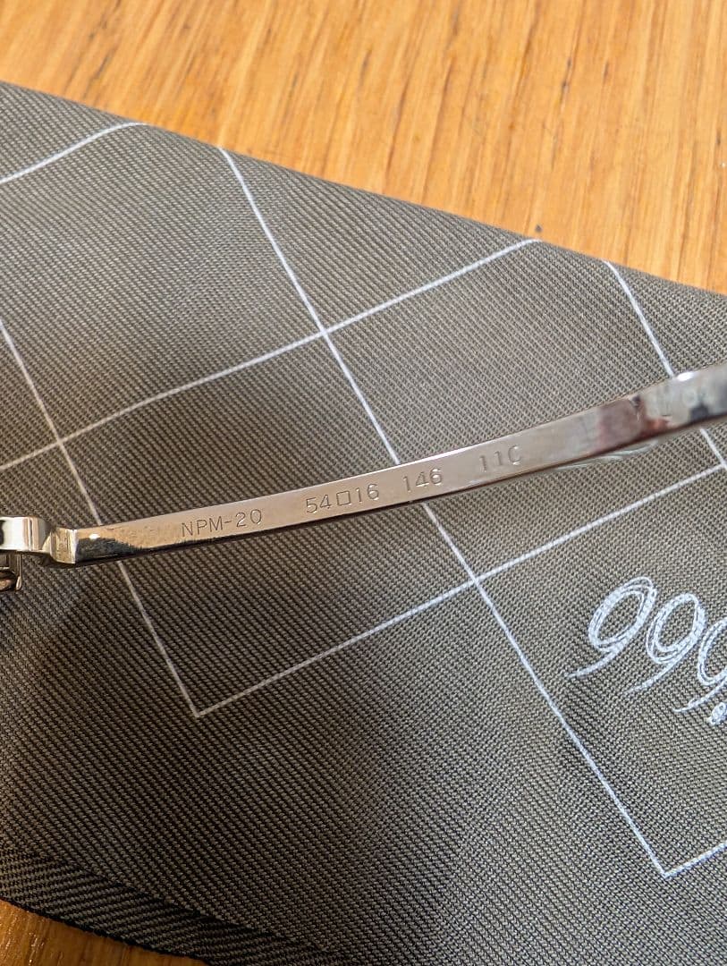 999.9 フォーナインズ NPM-20 チタン ブラック メガネ 眼鏡