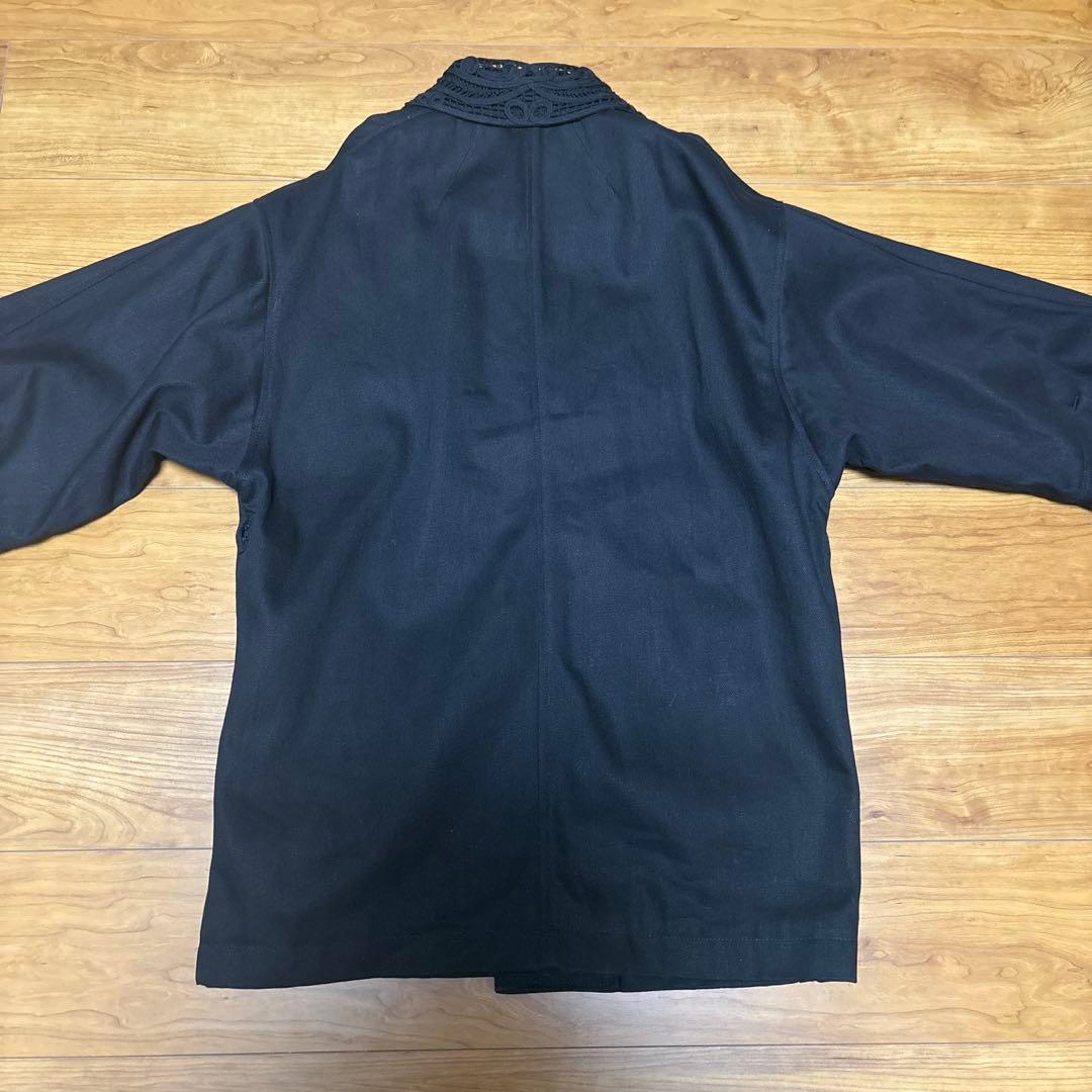 mame kurogouchi コード刺繍　デニムジャケット　ブラック