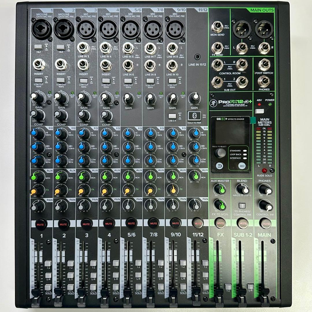 MACKIE ProFX12V2+アナログミキサー 12チャンネル【美品】