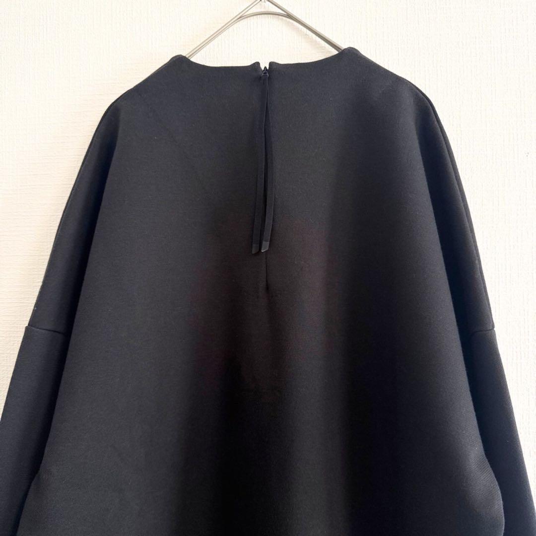 HYKE 近年 サイドジップワンピースドレス ハイク ブラック