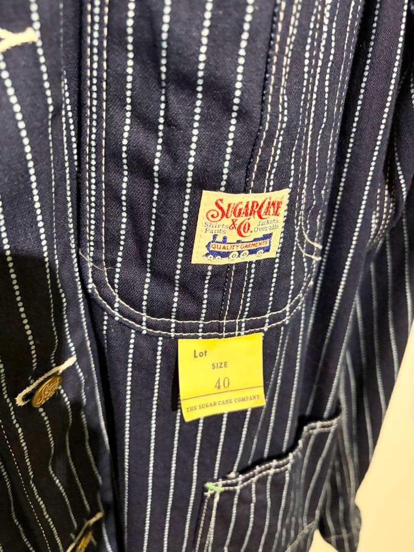 シュガーケーン SUGARCANE ストライプ カバーオール